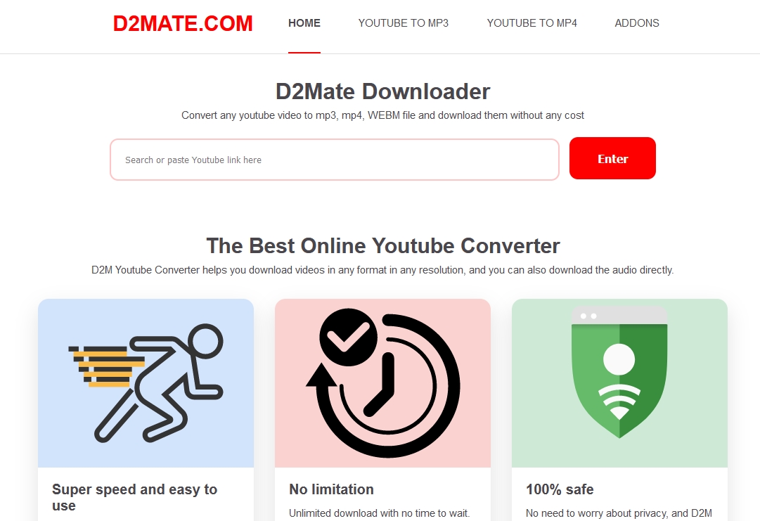 Photo of D2Mate – The best online youtube to mp4 video downloader